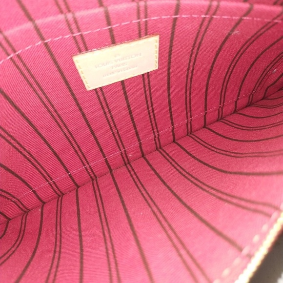 Louis Vuitton Accessory Neverfull Pouch Brown Monogram - Picture 8 of 9